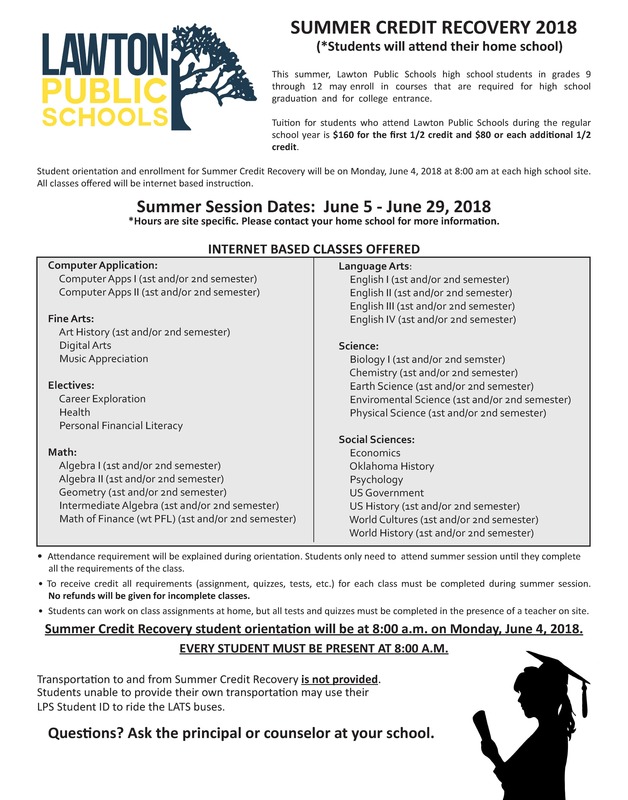 LPS Summer Credit Recovery 2018